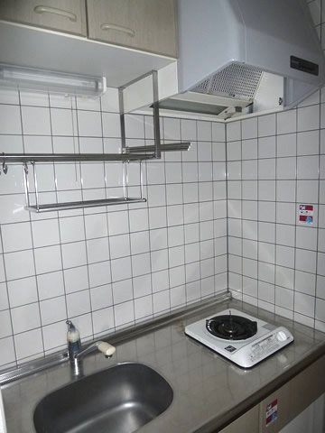 キャロルリン キッチンには1口ガスコンロが備付です